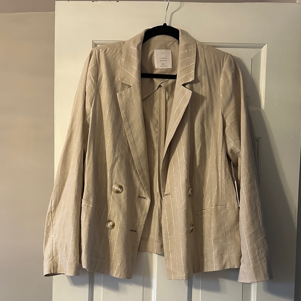 LC Lauren Conrad Linen Blend Blazer
